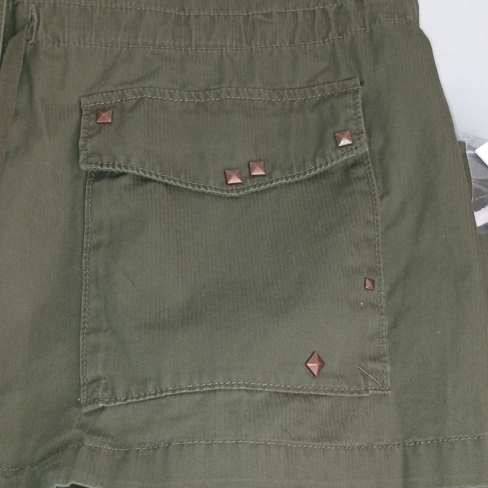 Calvin Klein Women’s Studded Full Zip 3/4 Roll Sleeve Military Jacket Indie - Picture 9 of 14